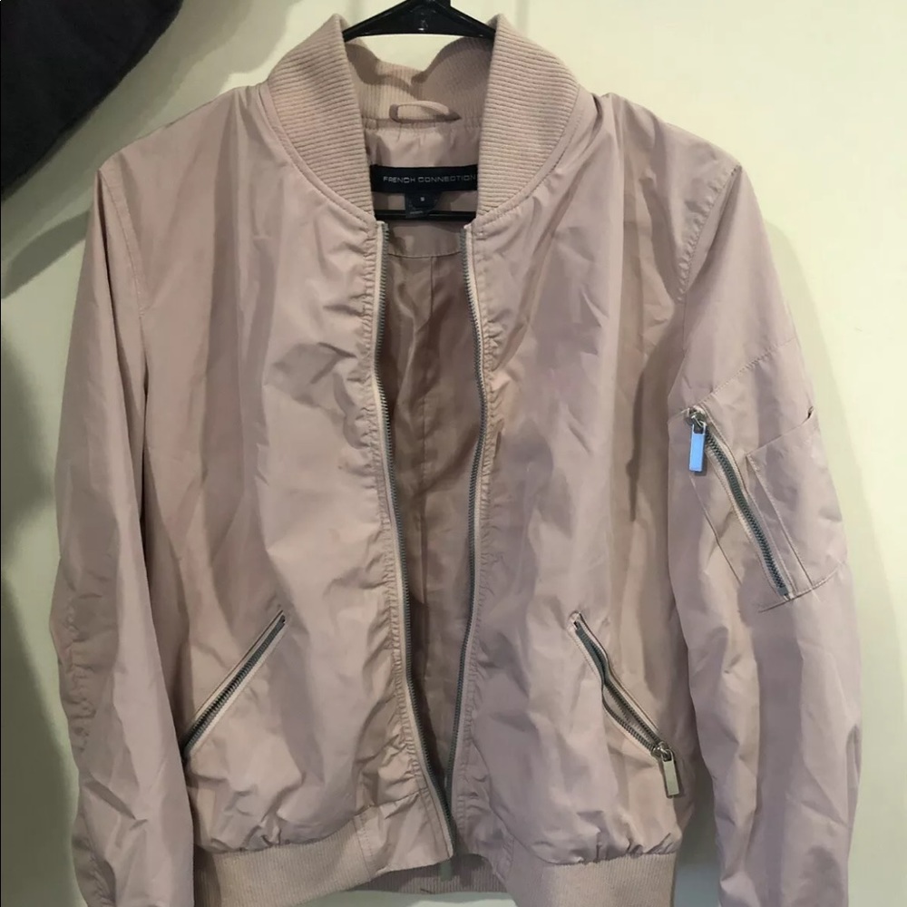 French Connection Pink Bomber Women’s Size Small